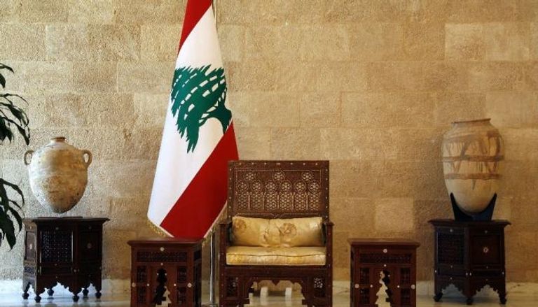 كرسي الرئيس اللبناني في قصر الحكم - الفرنسية