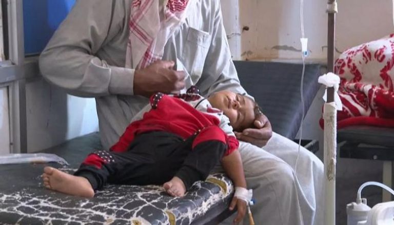 طفل سوري يعاني من الكوليرا