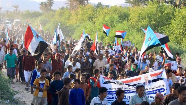 مظاهرات حضرموت ضد تنظيم الإخوان الإرهابي في اليمن