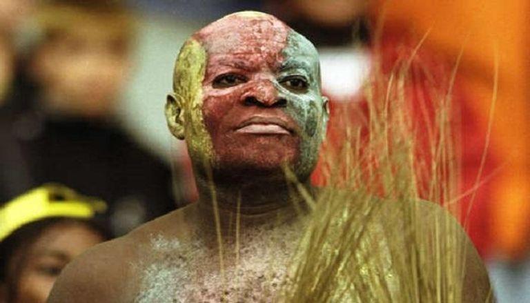 الجمهور الأفريقي صورة لمشجع أفريقي