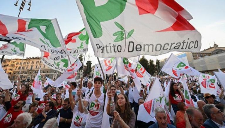 تظاهرة انتخابية في إيطاليا