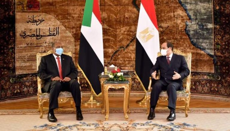 الرئيس المصري ورئيس المجلس الانتقالى السودانى 