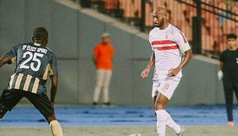 من مباراة الزمالك وإليكت التشادي في دوري أبطال أفريقيا