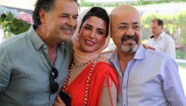 راغب علامة مع السفير العراقي وزوجته