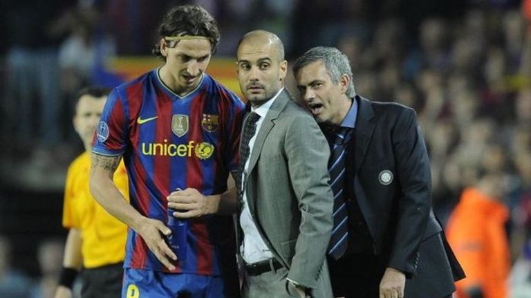 زلاتان إبراهيموفيتش بين مورينيو وجوارديولا زلاتان إبراهيموفيتش مهاجم ميلان