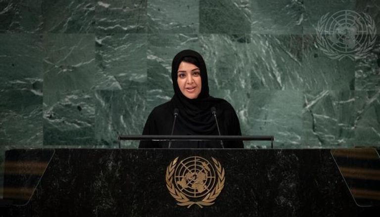 ريم الهاشمي، وزيرة دولة لشؤون التعاون الدولي أمام الأمم المتحدة