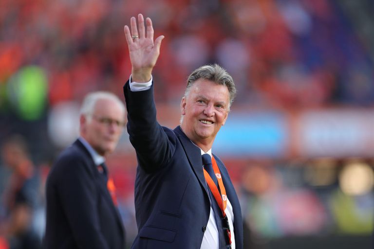 لويس فان جال مدرب منتخب هولندا منتخب هولندا ضد بلجيكا