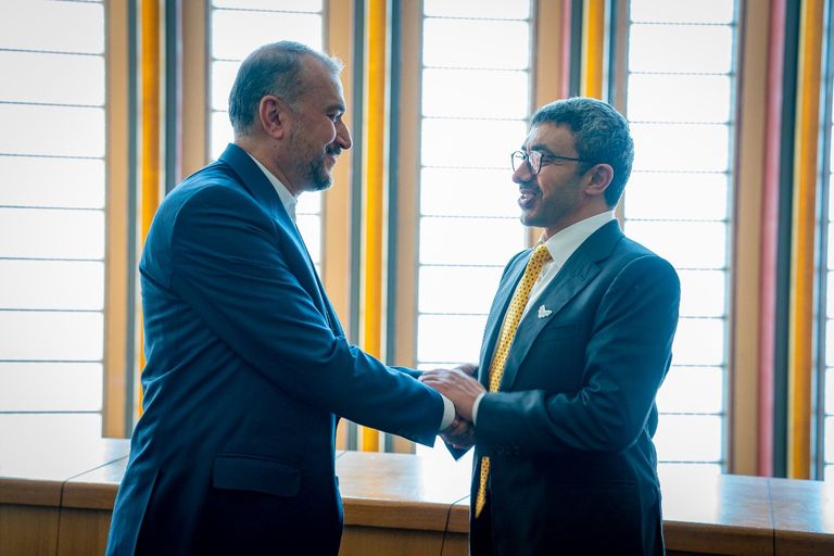 الشيخ عبدالله بن زايد آل نهيان وزير الخارجية والتعاون الدولي الإماراتي