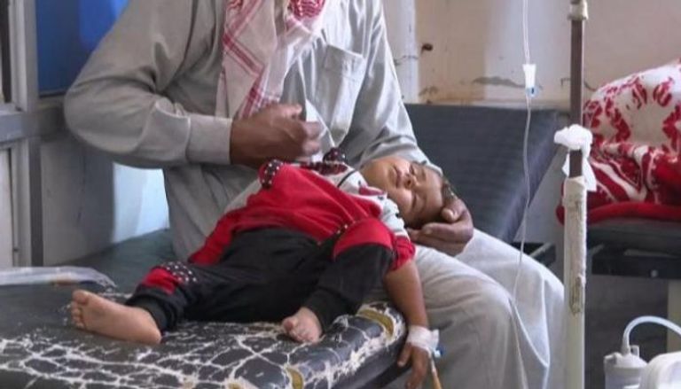 طفل سوري يعاني من الكوليرا