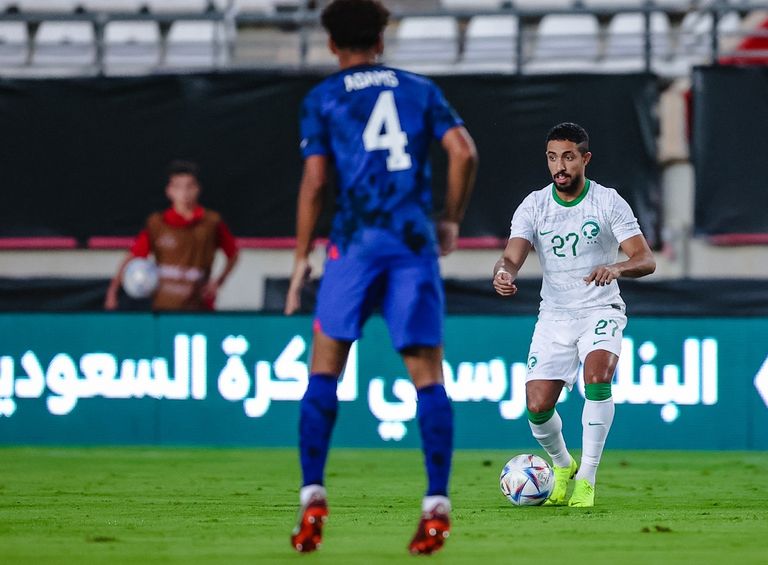 من مباراة المنتخب السعودي أمام الولايات المتحدة الأمريكية