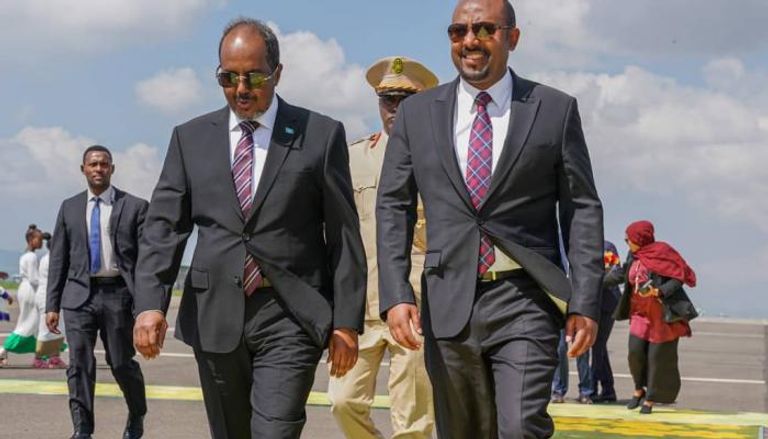 آبي أحمد يستقبل الرئيس الصومالي