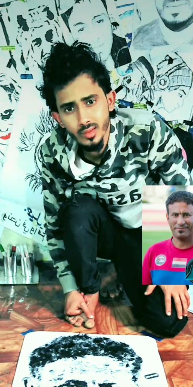 الرسام اليمني محمد الورد