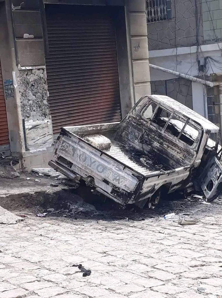 جانب من الاشتباكات