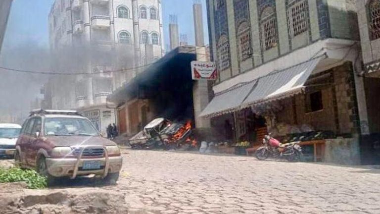 جانب من الاشتباكات