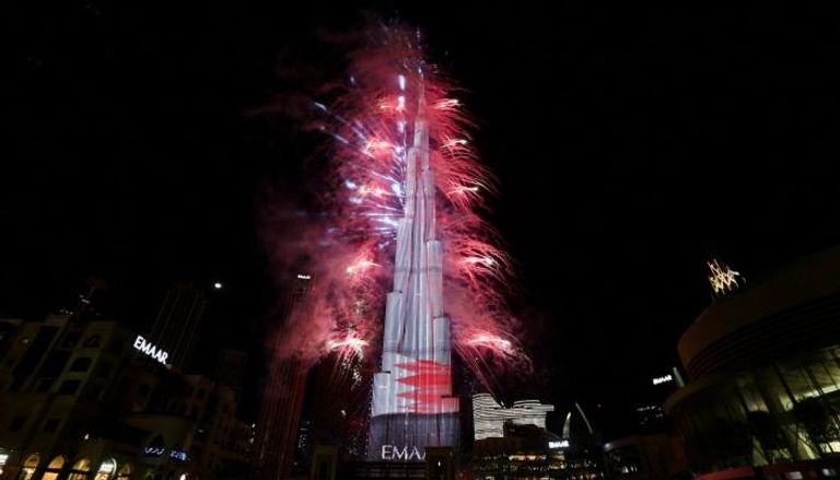 احتفال برج خليفة برأس السنة  