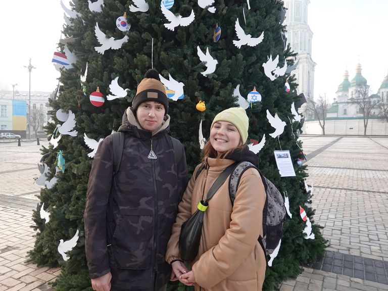 العائلات تحتمي في محطة مترو كييف (يونيسف أوكرانيا)