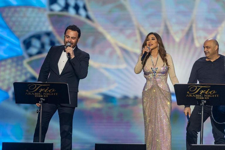 نجوى كرم وعاصي الحلاني