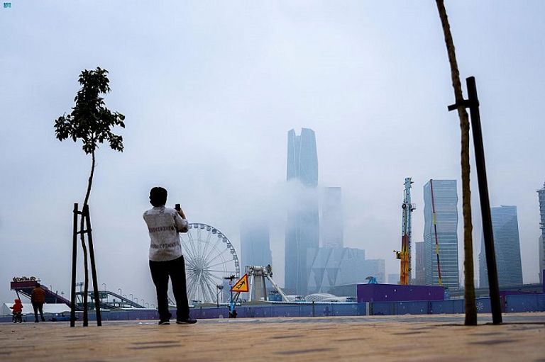 جانب من أمطار السعودية الإثنين