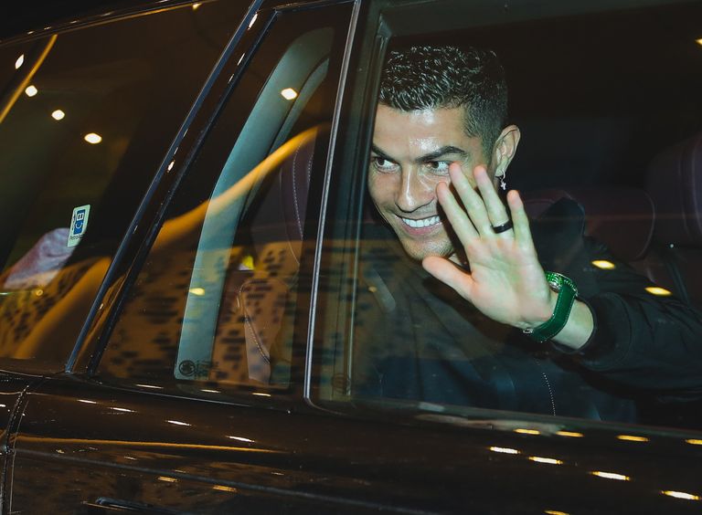 كريستيانو رونالدو بعد وصوله إلى السعودية