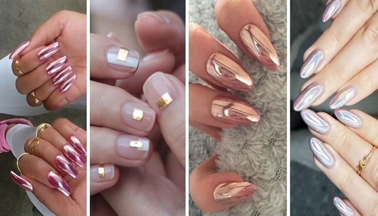 إطلالة الكروم تمنح الأظافر إطلالة متألقة