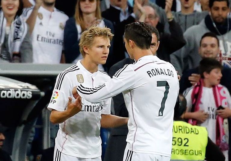 مارتن أوديجارد وكريستيانو رونالدو في ريال مدريد نيمار وكريستيانو رونالدو