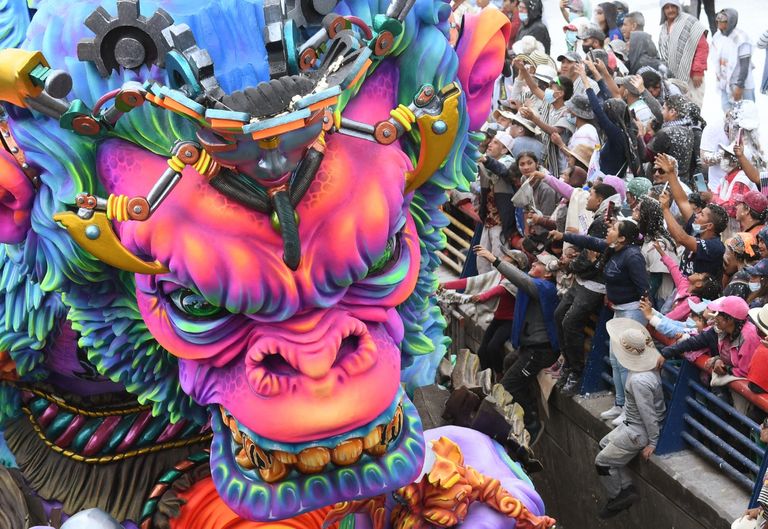 جانب من فعاليات المهرجان في كولومبيا