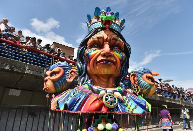 جانب من فعاليات المهرجان في كولومبيا