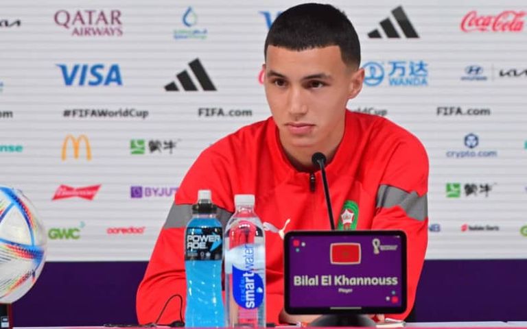 بلال الخنوس نجم منتخب المغرب في كأس العالم 2022