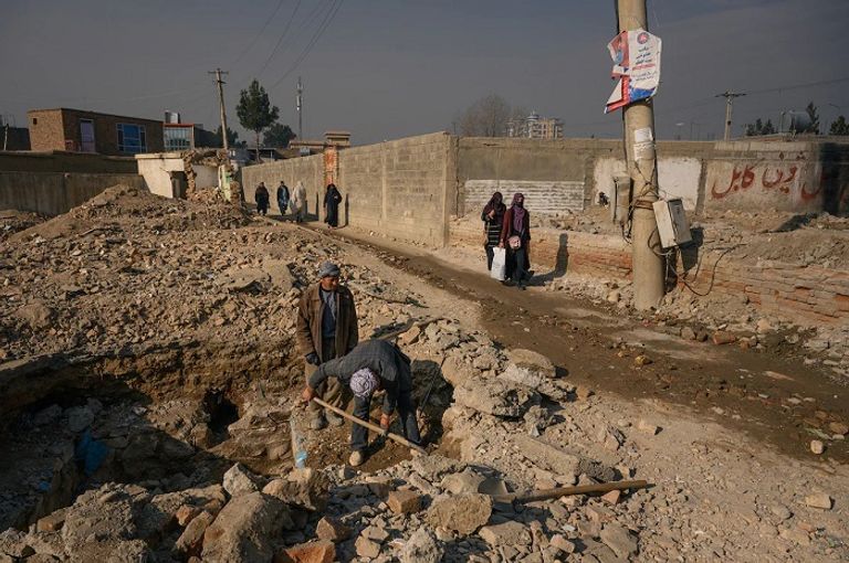 أعمال الإنشاءات الجديدة في كابول