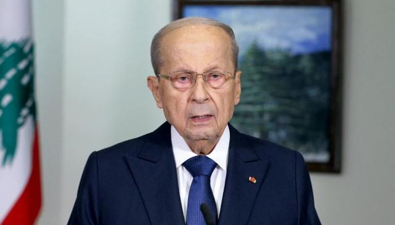 الرئيس اللبناني المنتهية ولايته ميشال عون