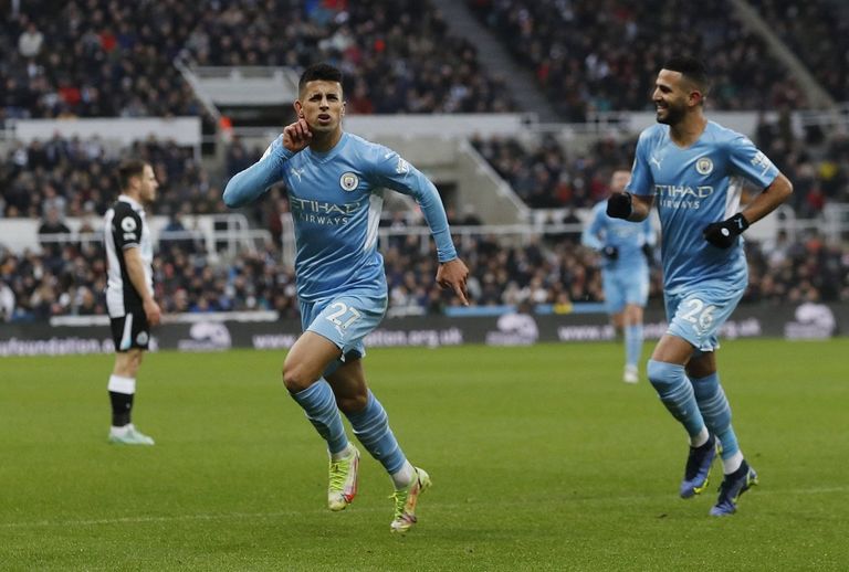 رياض محرز وجواو كانسيلو في مانشستر سيتي رياض محرز نجم مانشستر سيتي ضد تشيلسي