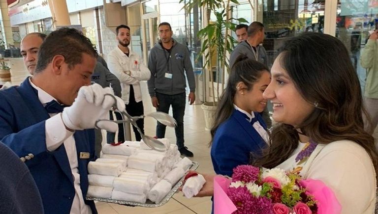 شرم الشيخ تستقبل أولى رحلات طيران قادمة من مطار أحمد آباد 