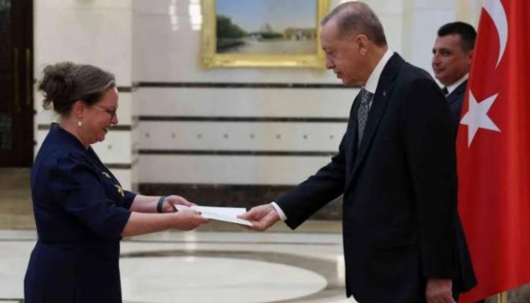 سفيرة إسرائيل إيريت ليليان تقدم أوراق اعتمادها لأردوغان - أرشيفية