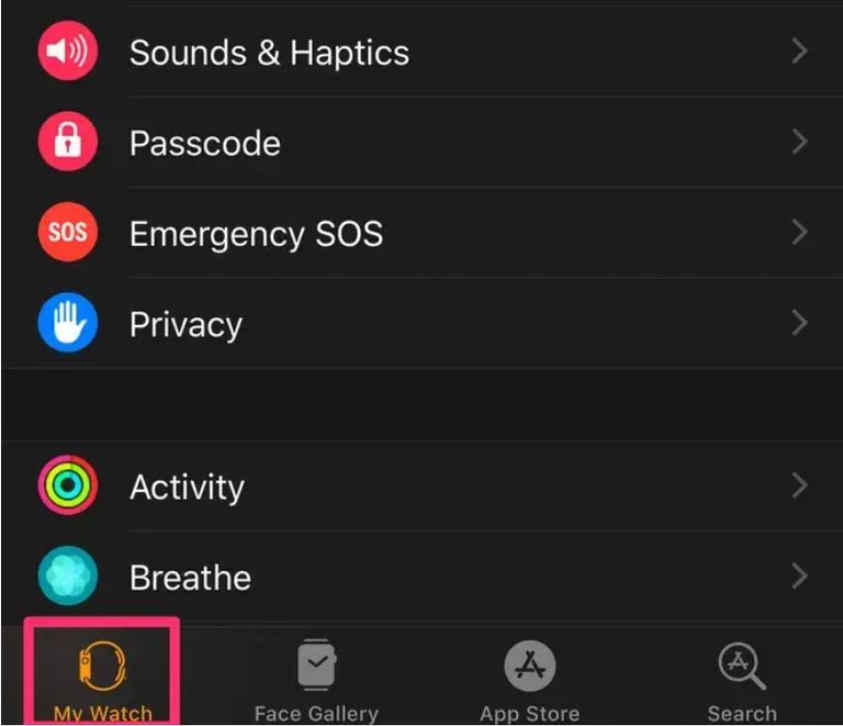 التحديث اليدوي لساعة أبل ساعة أبل
