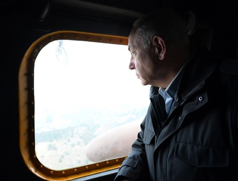 نتنياهو وجالانت خلال زيارة القيادة الشمالية للجيش الإسرائيلي