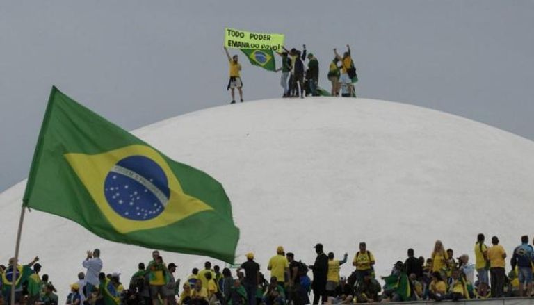 جانب من اقتحام أنصار رئيس البرازيل السابق للمؤسسات الحكومية
