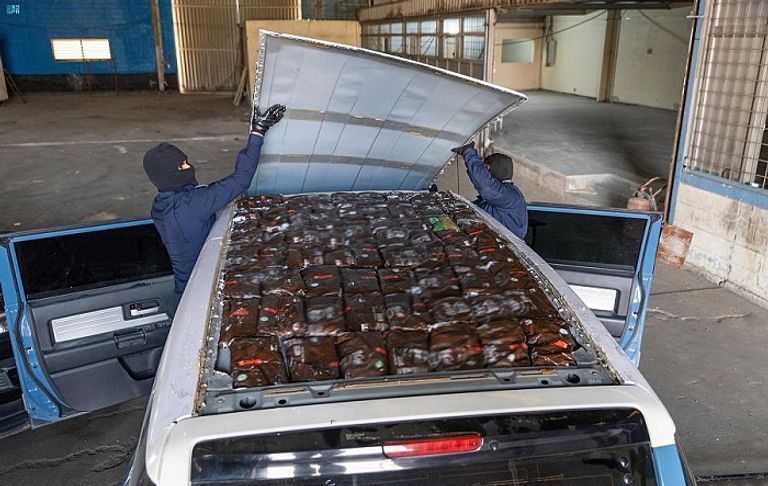 المخدرات المضبوطة