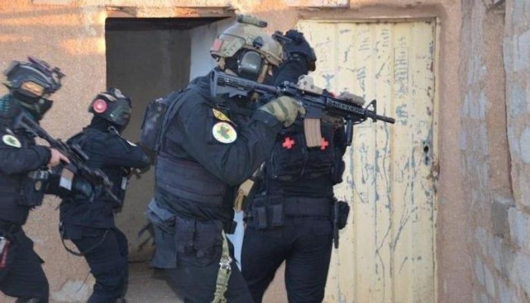 عناصر من وحدة مكافحة الإرهاب في العراق خلال مهمة أمنية