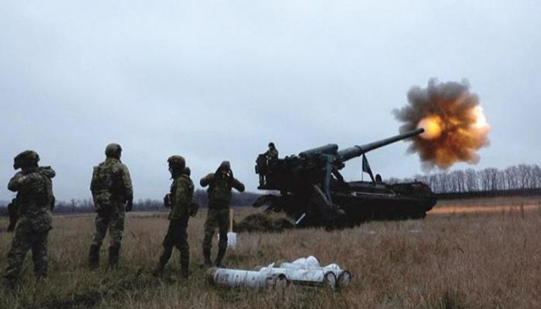 جانب من العمليات العسكرية خلال الحرب الروسية الأوكرانية