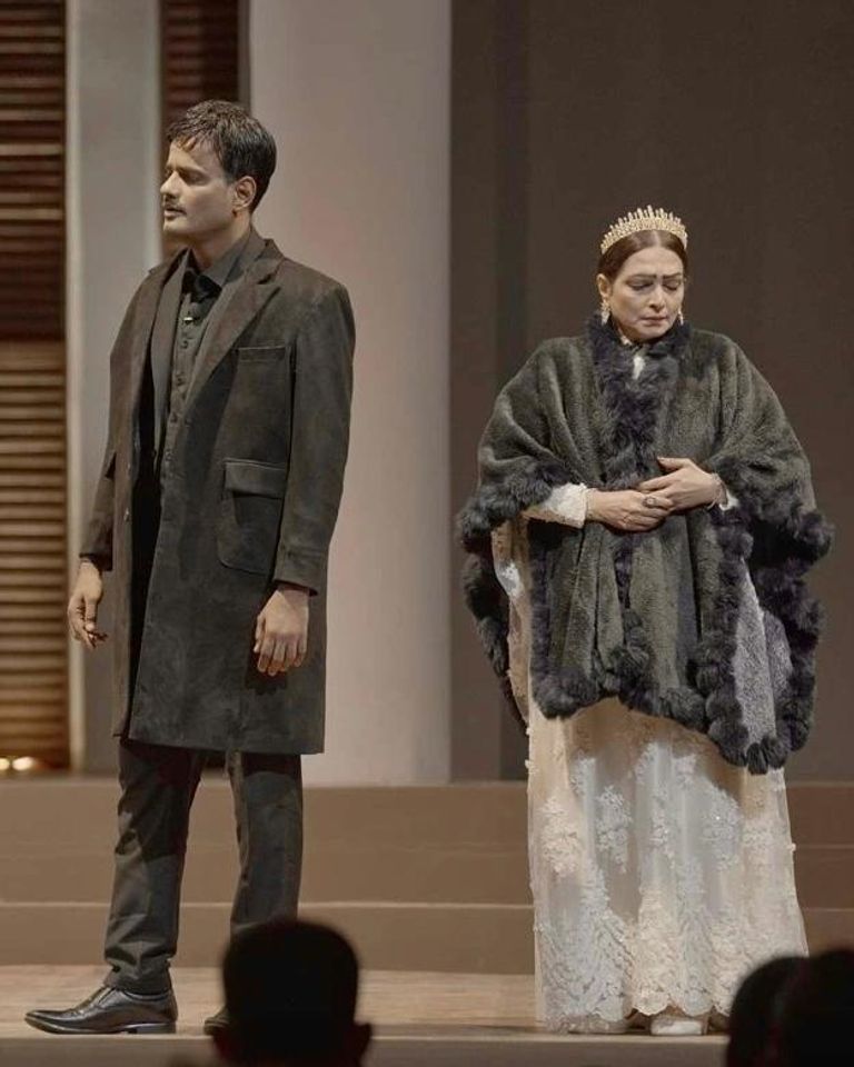 جانب من العرض المسرحي