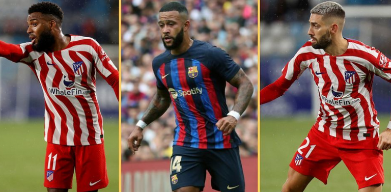 ليمار وكاراسكو وديباي ممفيس ديباي بقميص برشلونة