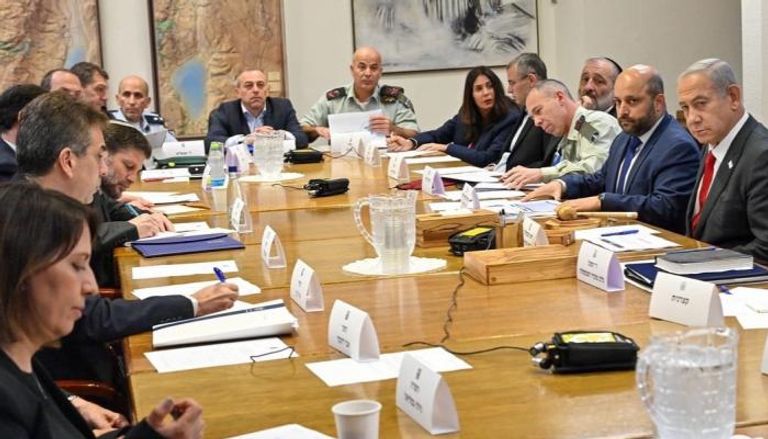 نتنياهو في اجتماع سابق للحكومة الإسرائيلية