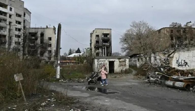 آثار قصف روسي سابق على مدن أوكرانية