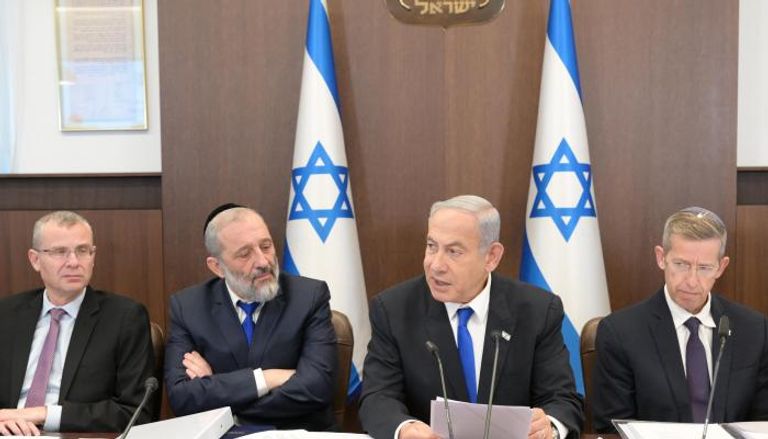 نتنياهو خلال اجتماع الحكومة الإسرائيلية