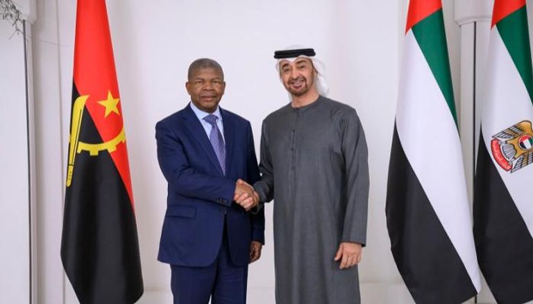 الشيخ محمد بن زايد آل نهيان يستقبل رئيس أنغولا 