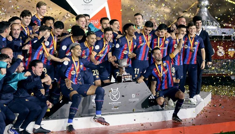 برشلونة بطل كأس السوبر الإسباني