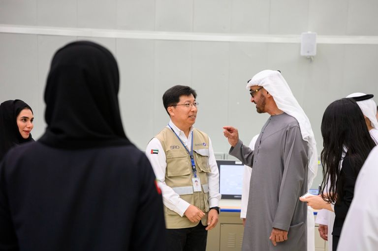  رئيسا الإمارات وكوريا الجنوبية يزوران براكة