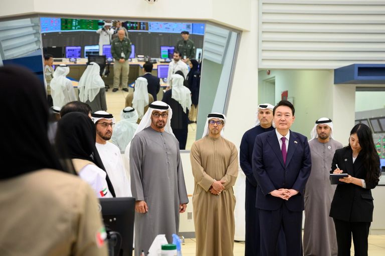  رئيسا الإمارات وكوريا الجنوبية يزوران براكة