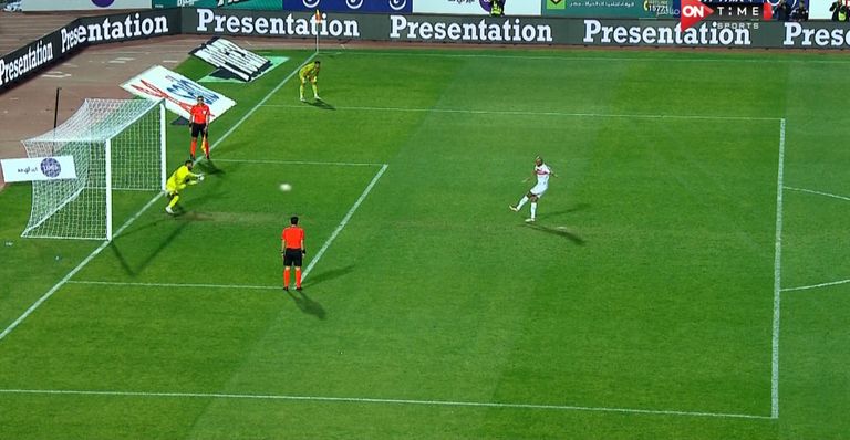 إهدار شيكابالا جانب من مباراة الزمالك وبيراميدز