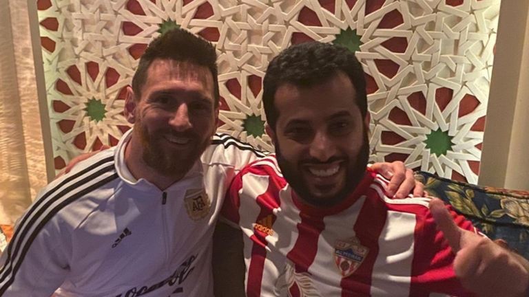 تركي آل الشيخ مع ليونيل ميسي